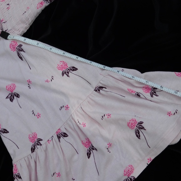 Free People Cloud Berry Lilac Combo Off Shoulder Printed Top XS - Picture 3 of 15